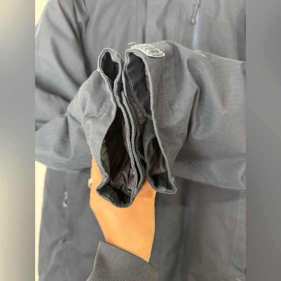 The North Face Men's Large Black Puffer Jacket Hooded Winter Coat - Picture 11 of 13